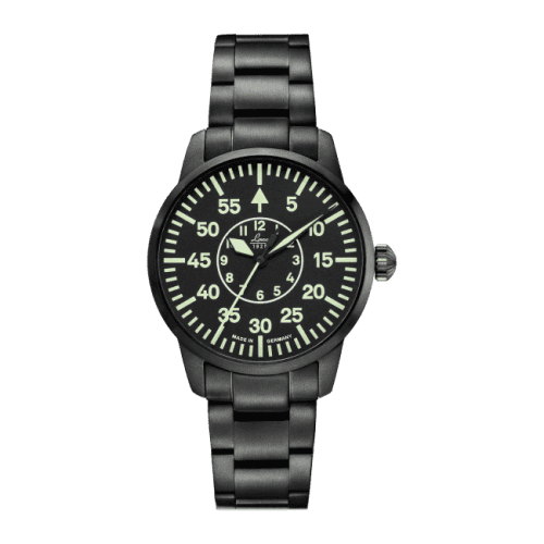 Laco Pilot Watch Basic Visby Stainless Steel / Black