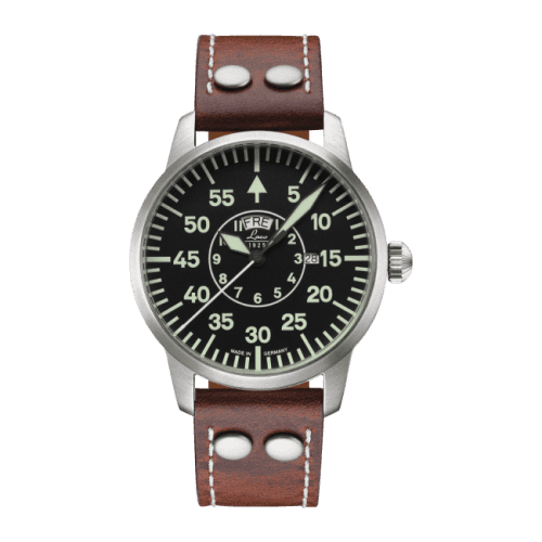 Laco Pilot Watch Basic Zürich Stainless Steel / Black