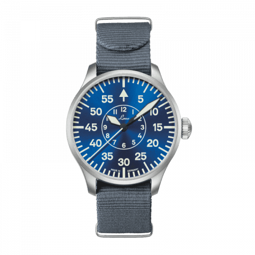 Laco Pilot Watch Original Aachen Blaue Stunde Stainless Steel / Blue