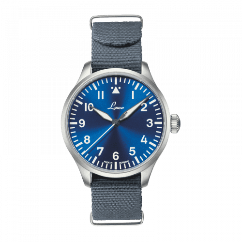 Laco Pilot Watch Original Augsburg Blaue Stunde Stainless Steel / Blue
