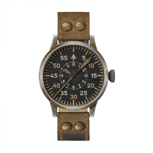 Laco Pilot Watch Original Kempten Erbstück Stainless Steel / Black