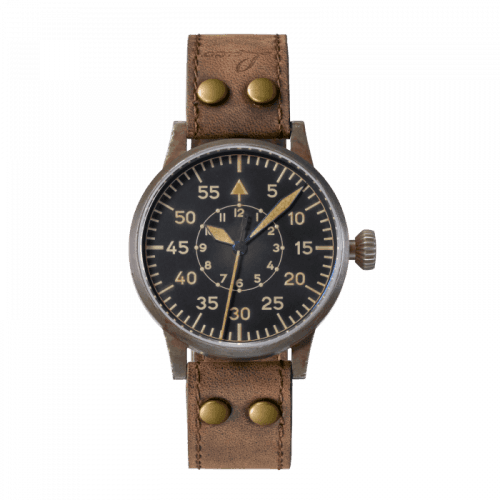 Laco Pilot Watch Original Leipzig Erbstück Stainless Steel / Black