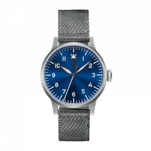 Laco Pilot Watch Original Münster Blaue Stunde Stainless Steel / Blue