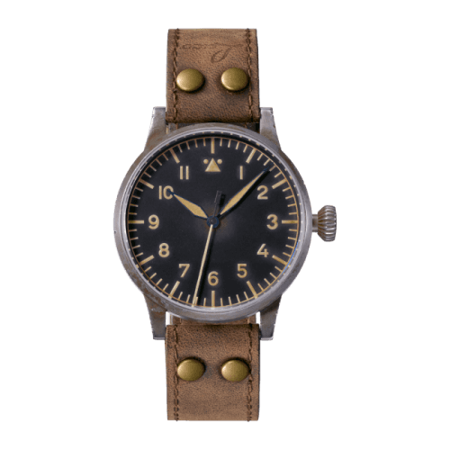 Laco Pilot Watch Original Saarbrücken Erbstück Stainless Steel / Black
