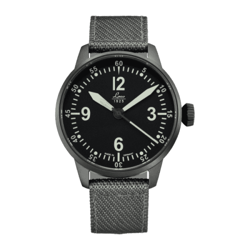 Laco Pilot Watch Special Models Model Bell X-1 / Stainless Steel / Black