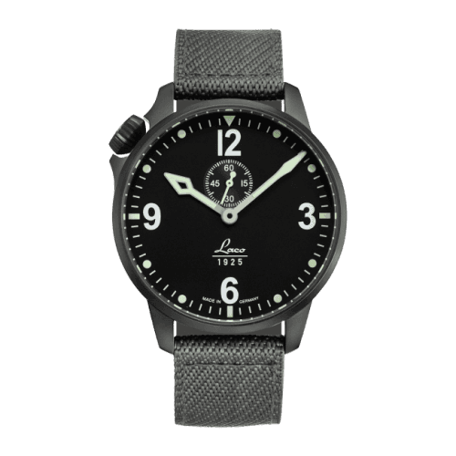 Laco Pilot Watch Special Models Spirit Of St.Louis / Stainless Steel / Black