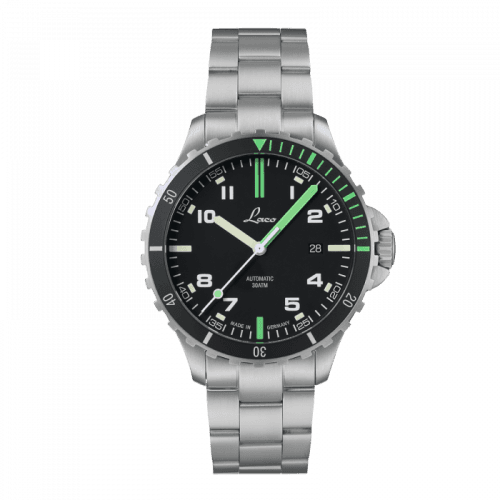Laco Squad Watch Amazonas MB / Stainless steel / Black