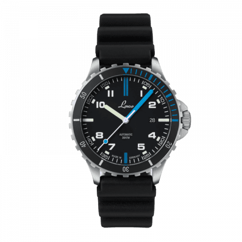 Laco Squad Watch Atlantik / Stainless steel / Black