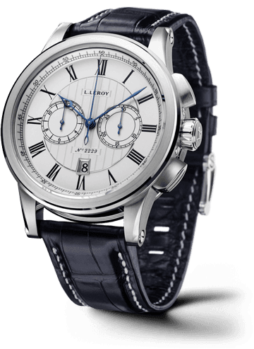 Leroy Automatic Deck Chronograph White Gold Silver