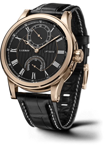 Leroy Automatic Deck Chronometer Pink Gold Black