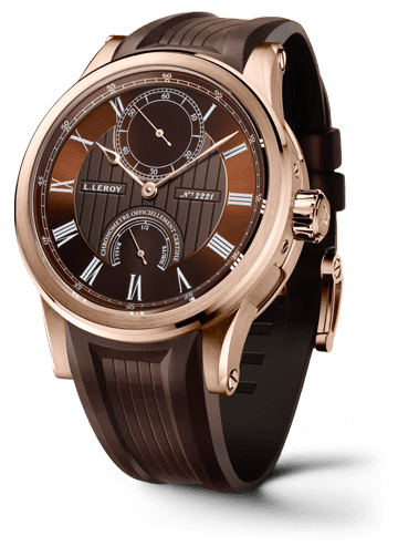 Leroy Automatic Deck Chronometer Pink Gold Brown