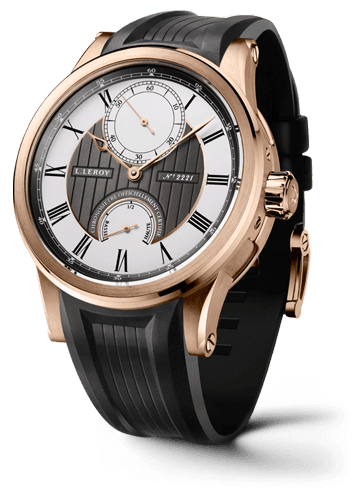 Leroy Automatic Deck Chronometer Pink Gold Grey-Silver