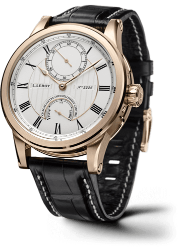 Leroy Automatic Deck Chronometer Pink Gold Silver