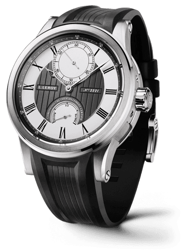 Leroy Automatic Deck Chronometer White Gold Grey / Silver