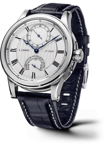 Leroy Automatic Deck Chronometer White Gold Silver