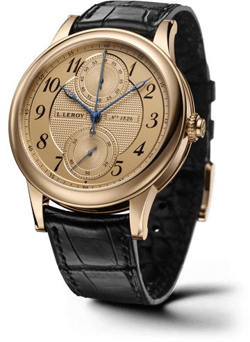 Leroy Osmior Automatic Single Push-Piece Chronograph Champagne