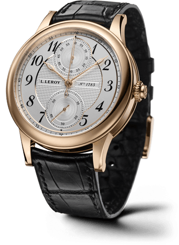 Leroy Osmior Automatic Single Push-Piece Chronograph Pink Gold