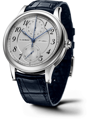 Leroy Osmior Automatic Single Push-Piece Chronograph White Gold