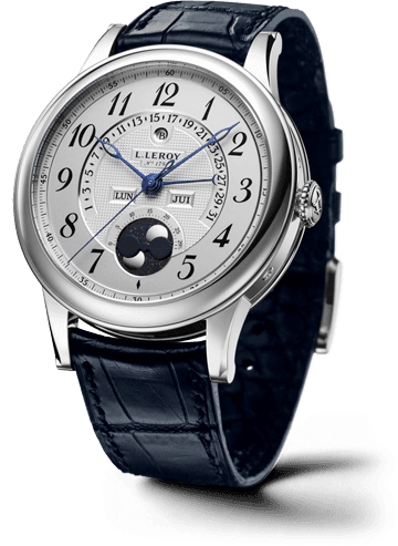 Leroy Osmior Retrograde Perpetual Date Silver