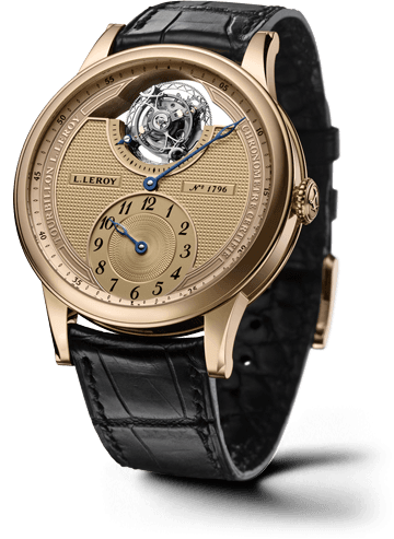 Leroy Osmior Tourbillon Automatic Regulator Champagne
