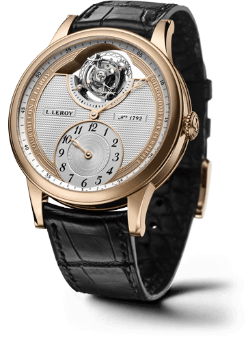 Leroy Osmior Tourbillon Automatic Regulator Pink