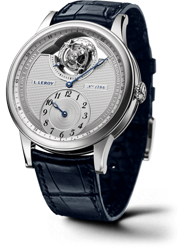 Leroy Osmior Tourbillon Automatic Regulator Silver