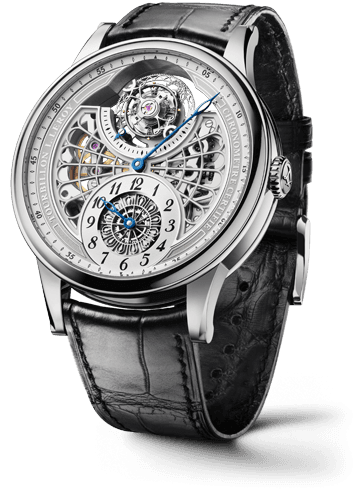 Leroy Tourbillon Régulateur Squelette Or Blanc