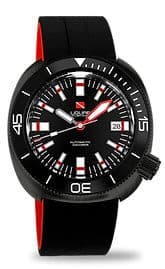 Ligure Tartaruga Scuba Diver Nero di Seppia Red