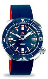 Ligure Tartaruga Scuba Diver Stainless Steel / Blue / Rubber