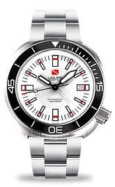 Ligure Tartaruga Scuba Diver Stainless Steel / White / Bracelet