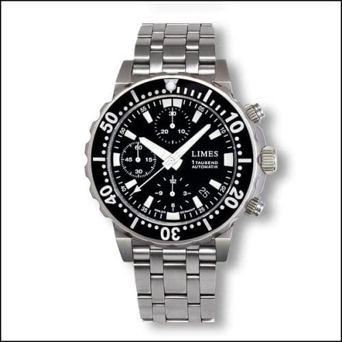 Limes Endurance Chrono - Black / steel bracelet