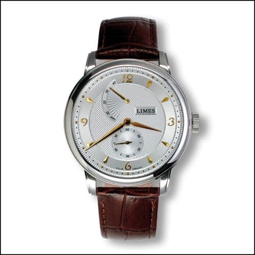 Limes Pharo Hand wound - Two-tone / brown leather strap