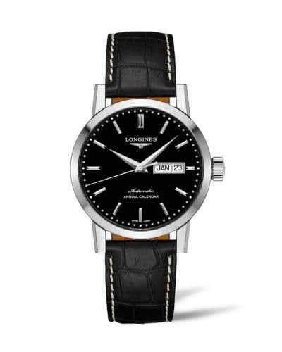 Longines 1832 Annual Calendar 40 Stainless Steel / Black