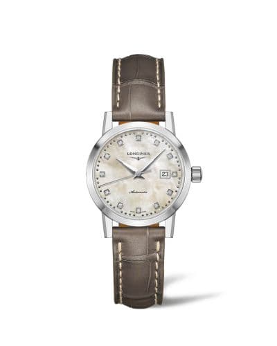 Longines 1832 Automatic 30 Stainless Steel / Beige MOP