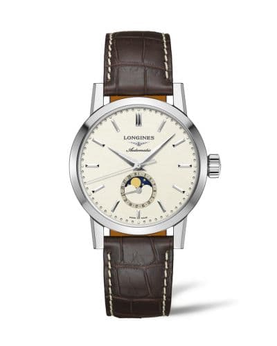 Longines 1832 Moonphase 40 Stainless Steel / Beige