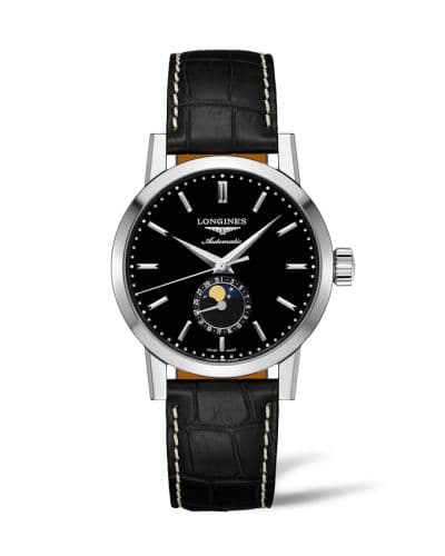 Longines 1832 Moonphase 40 Stainless Steel / Black