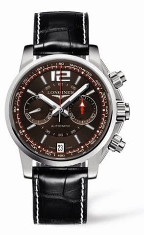 Longines Admiral Chronograph Brown Strap