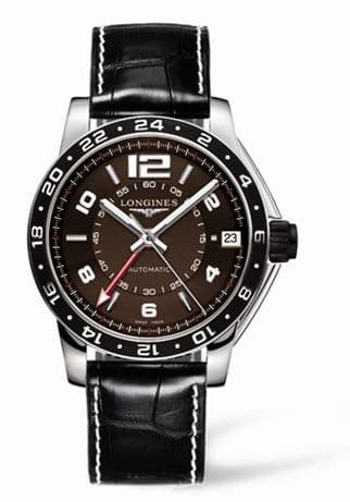 Longines Admiral GMT Brown