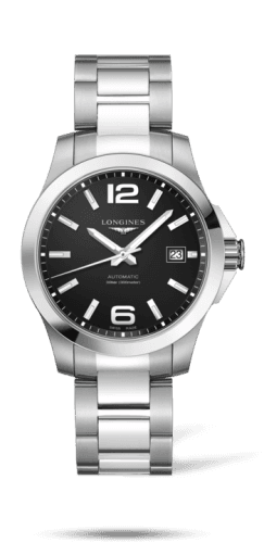 Longines Conquest 39 Automatic Stainless Steel / Black / Bracelet