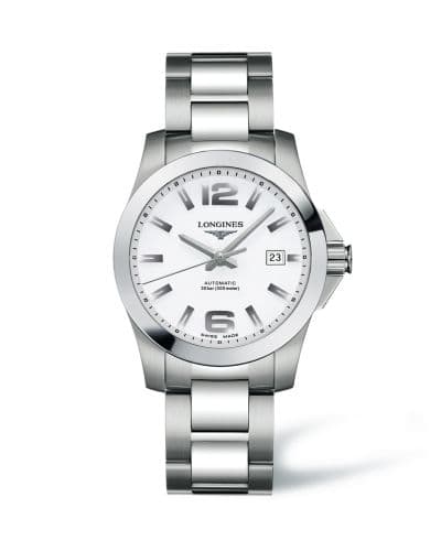 Longines Conquest 39 Automatic White