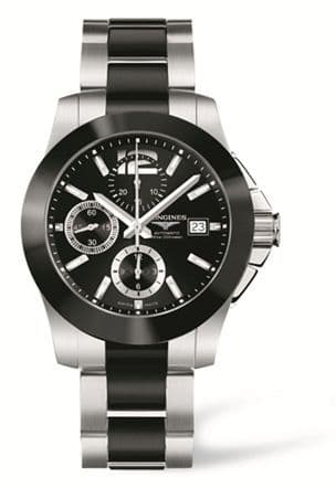 Longines Conquest Chronograph Ceramic Bracelet