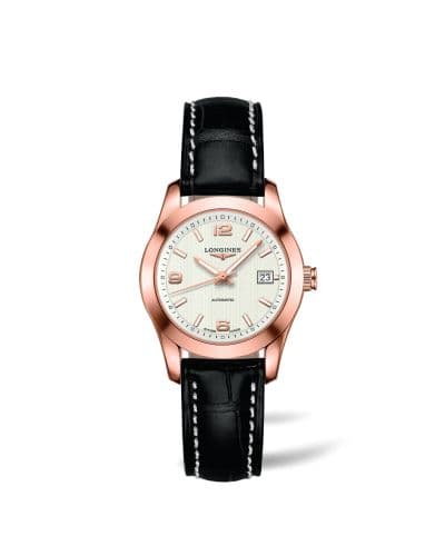 Longines Conquest Classic Automatic 29.5 Red Gold / White