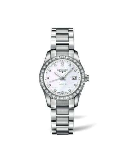 Longines Conquest Classic Automatic 29.5 Stainless Steel / Diamond / MOP