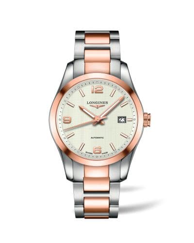Longines Conquest Classic Automatic 40 Stainless Steel / Red Gold / Silver