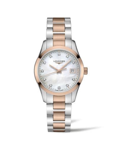 Longines Conquest Classic Quartz 34 Stainless Steel / Red Gold PVD / MOP