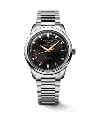 Longines Conquest Heritage 40 Stainless Steel / Black / Bracelet