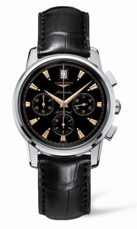 Longines Conquest Heritage Chronograph Black Dial