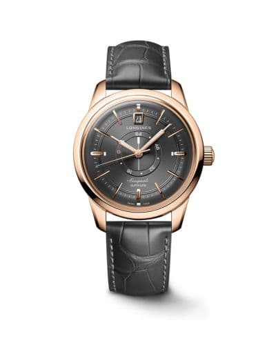 Longines Conquest Heritage Power Reserve 38 Pink Gold / Silver