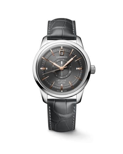 Longines Conquest Heritage Power Reserve 38 Stainless Steel / Grey