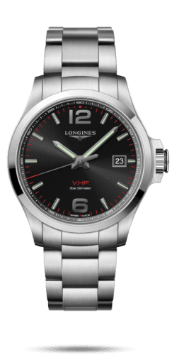 Longines Conquest V.H.P. 43 Stainless Steel / Black / Bracelet